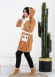 Velvet Slim Fit Home Set - 4 Pieces (Code 1010) - beige