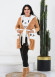 Velvet Slim Fit Home Set - 4 Pieces (Code 1010) - beige