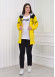 Women's 3 Piece Sport Tracksuit Set 1077 Sarı