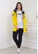 Women's 3 Piece Sport Tracksuit Set 1077 Sarı