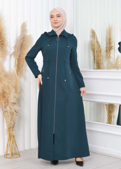 مانطو برادا نسائي طويل بكبيشون قابل للإزالة 1200 - زيتي