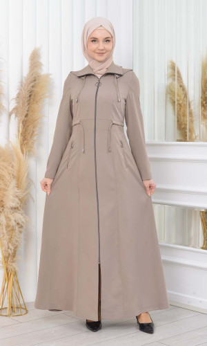 مانطو برادا نسائي طويل بكبيشون قابل للإزالة 1200 - شوكو كاشف