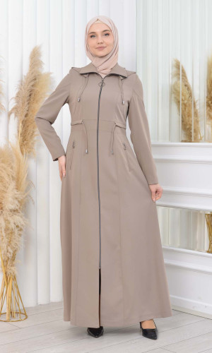 مانطو برادا نسائي طويل بكبيشون قابل للإزالة 1200 - شوكو كاشف