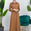 Women's Detachable Hooded Zipper Prada trenchcoat  1200 taba