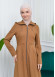 Women's Detachable Hooded Zipper Prada trenchcoat  1200 taba