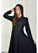 women Hoodied Abaya of Rose Rise fabric 571 - black