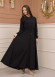 Women's Hooded Abaya with Detachable Belt 605 Haki