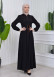 Women's Hooded Abaya with Detachable Belt 605 Kahve