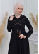 عباية نسائية صيفي بكبيشون ثابت وكمر قابل للإزالة 605 Bej