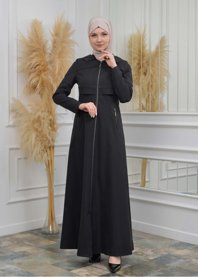 ترانشكوت نسائي صيفي رائع مع كبشون 1100 Siyah