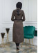 Women's Hoodied Overcoat of parashot Fabric 1104 Haki