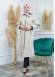 Women's Hoodied Overcoat of parashot Fabric 1105 Bej