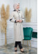 Women's Hoodied Overcoat of parashot Fabric 1105 Bej