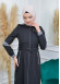 Women's Hoodied Overcoat of parashot Fabric 1105 Siyah