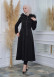 Women's trench coat suede, plisse, movable hood, 1316 Siyah