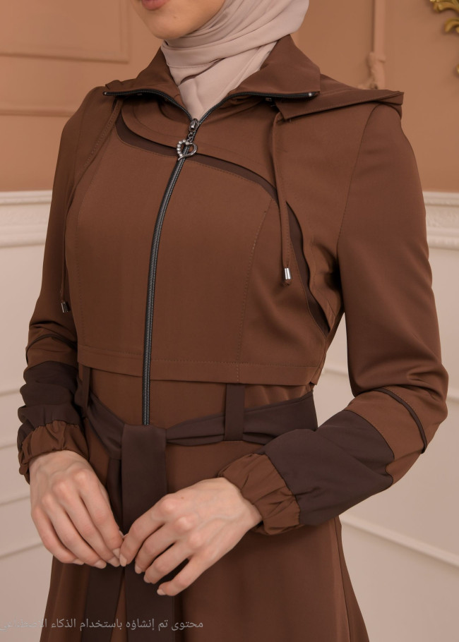 Womens Summer Long Coat Prada - Code 1234 - brown