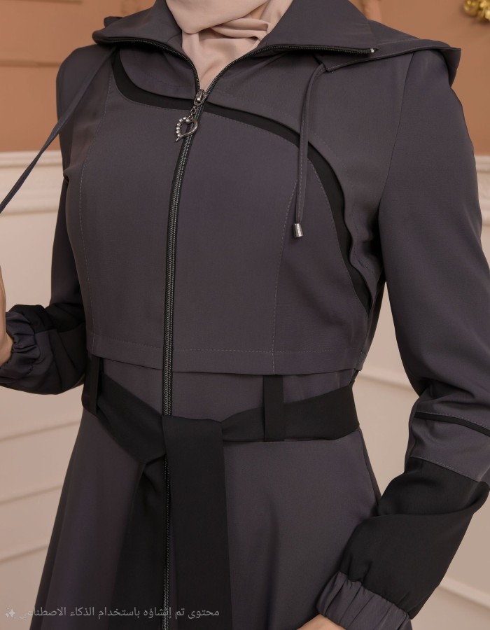 Womens Summer Long Coat Prada - Code 1234 - Grau