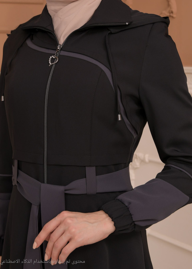 Womens Summer Long Coat Prada - Code 1234 - black