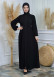 women Abaya of Prada fabric 548 Siyah