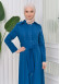Tie Waist Women's Topcoat 1203 Turkuaz