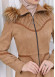 HOODED HIJAB TOPCOAT WITH WAIST TUNNEL 1330 Bej