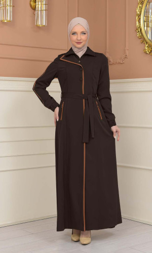 مانطو برادا نسائي 1230 - بني