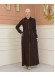 Modest Topcoat With Buttoned Detail 1230 - brown