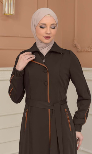 مانطو برادا نسائي 1230 - بني