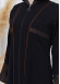 Hooded Zippered Hijab Abaya 613 taba