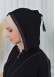 Hooded Zippered Hijab Abaya 613 taba