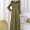 Langer Wildleder-Mantel mit Pelzkapuze 1331 - Khaki