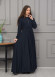 Women's Hooded Abaya with Detachable Belt 694 - deep blue