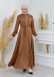 HOODED BELTED PRADA HIJAB ABAYA CODE 615 taba