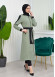 HOODED SHORT TRENCH COAT WITH BELT - CODE : 1210 Mint