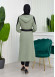HOODED SHORT TRENCH COAT WITH BELT - CODE : 1210 Mint
