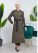 HOODED SHORT TRENCH COAT WITH BELT - CODE : 1210 - dark khaki