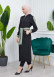 HOODED SHORT TRENCH COAT WITH BELT - CODE : 1210 Fıstık