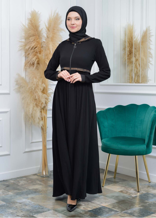عباية نسائية كلوش كبشونة مغربية 675 Bej