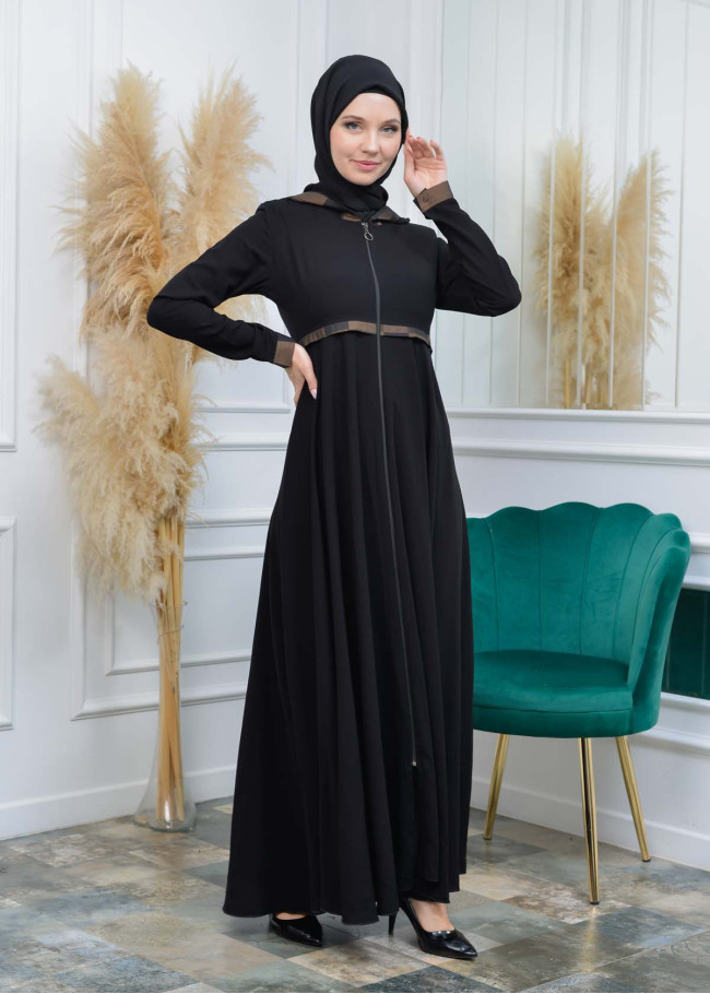 عباية نسائية كلوش كبشونة مغربية 675 Bej