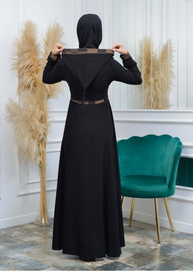 عباية نسائية كلوش كبشونة مغربية 675 Bej