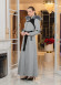 Cashmere Wool Coat with Fur Lining and Removable Hood - Code 1374 - gray