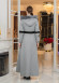 Cashmere Wool Coat with Fur Lining and Removable Hood - Code 1374 - gray