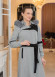 Cashmere Wool Coat with Fur Lining and Removable Hood - Code 1374 - gray