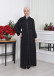BELTED BUTTONED BLACK HIJAB ABAYA 640 - black