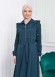 Muslim Hijab Wear women's Manto with a belt 1205 Haki