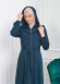Muslim Hijab Wear women's Manto with a belt 1205 Haki