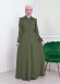 Muslim Hijab Wear women's Manto with a belt 1205 kuyu haki
