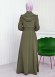 Muslim Hijab Wear women's Manto with a belt 1205 kuyu haki