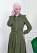 Muslim Hijab Wear women's Manto with a belt 1205 kuyu haki