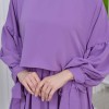 فستان محجبات بأكمام ربط 831 Lila